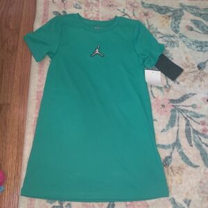 Jordan Teal Casual Kids Dress